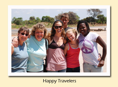 happy travelers