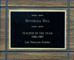 Teacher of the Year Award