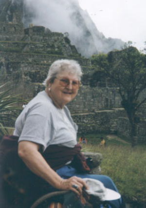 Bev at Machu Pichu