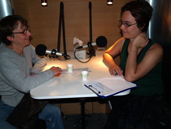 Tobi and Jennifer in the StoryCorps booth