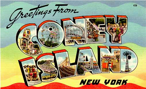 Coney Island Postcard