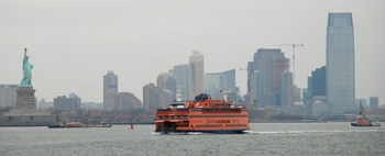 ferry in transit