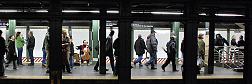 Cellist in subway