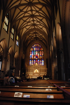 Inside of church